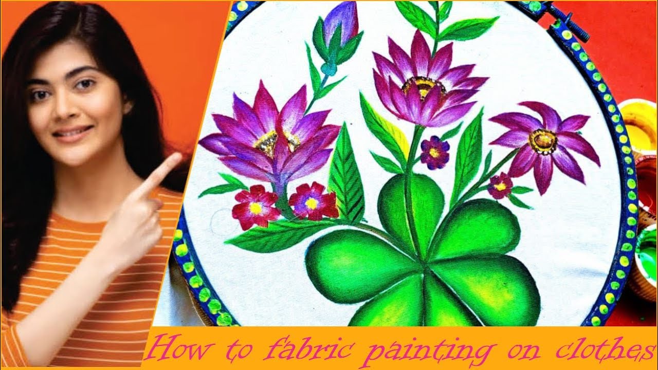 how to fabric painting on clothes|Easy shading technique class#12