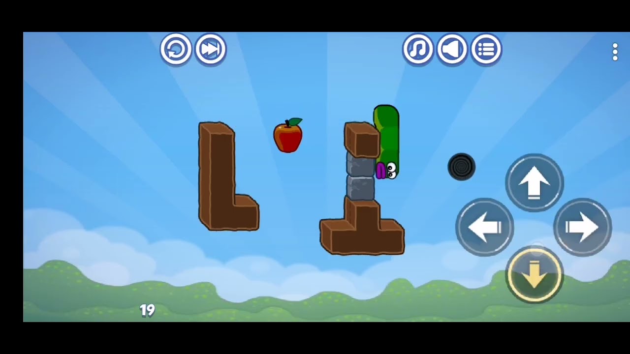 Gameplay(Apple worm)Con Audio y En el celular.(Primero). 
