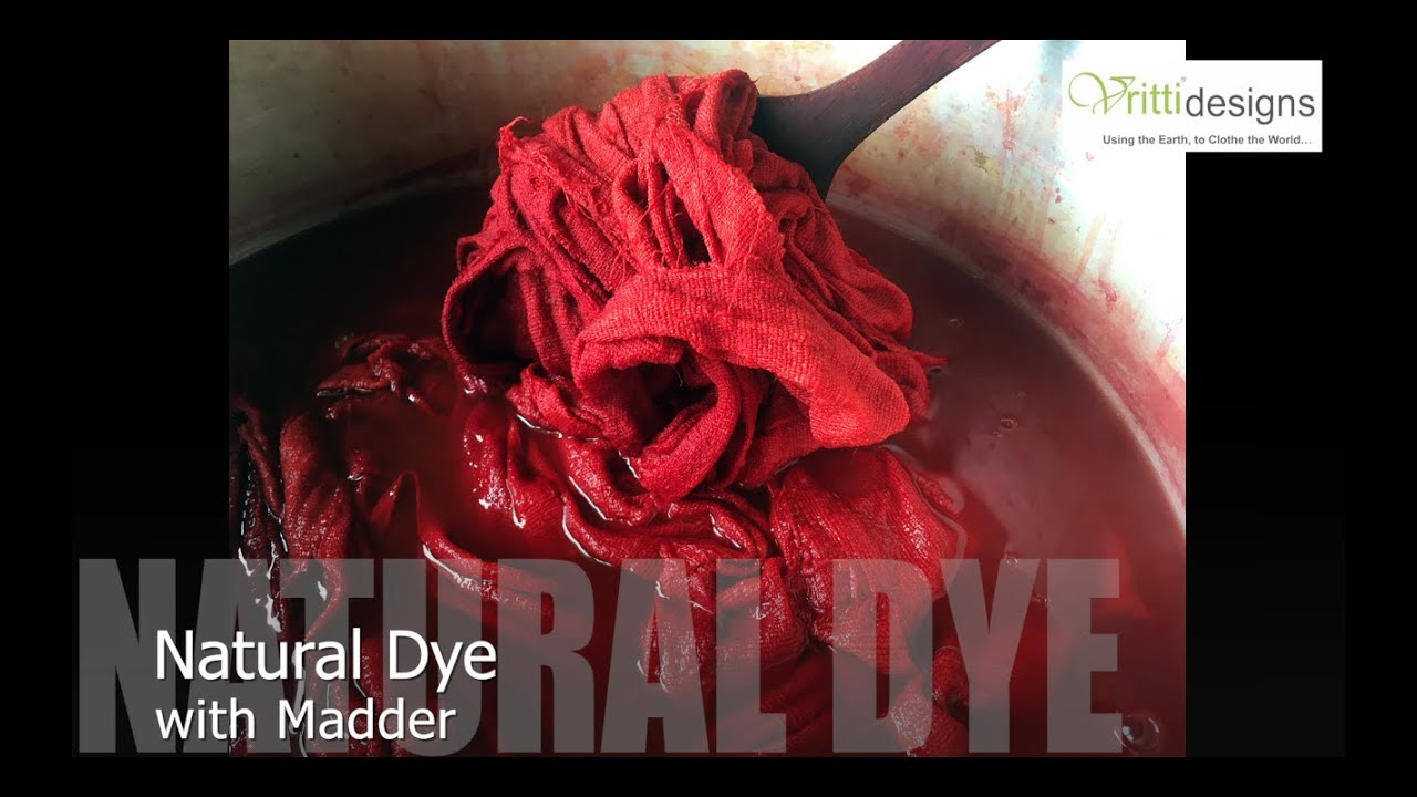 Red Natural Dye with Madder/ Madder dye recipe / Madder natural dye