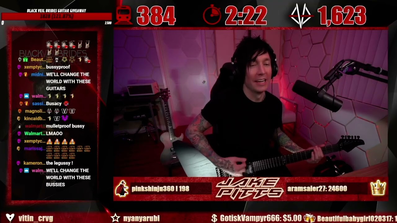 Black Veil Brides - The Legacy (Jake Pitts playthrough on Twitch)