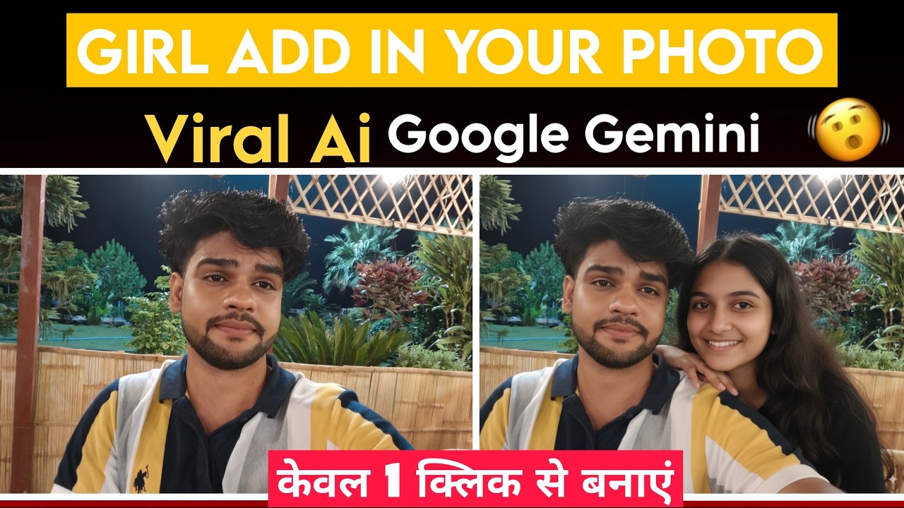 Girlfriend Ai Google Gemini Photo Editing | Add Girlfriend In Your photo Help With Google Ai Studio 