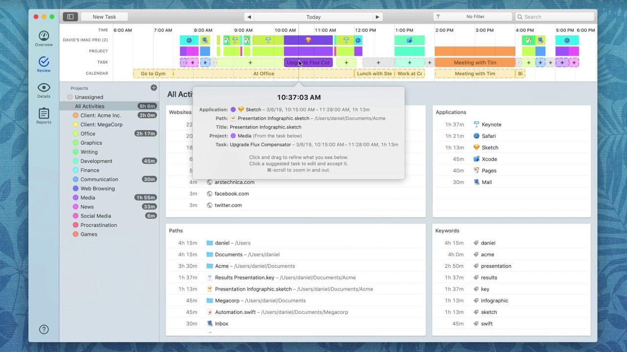 3. Manual Capture — Timing — Automatic Time Tracking for Mac