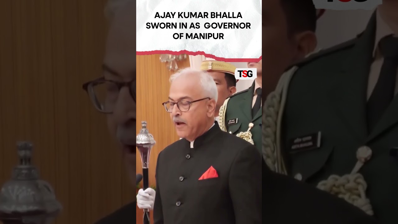 #watch | Ajay Kumar Bhalla Sworn in as 18th Governor of Manipur