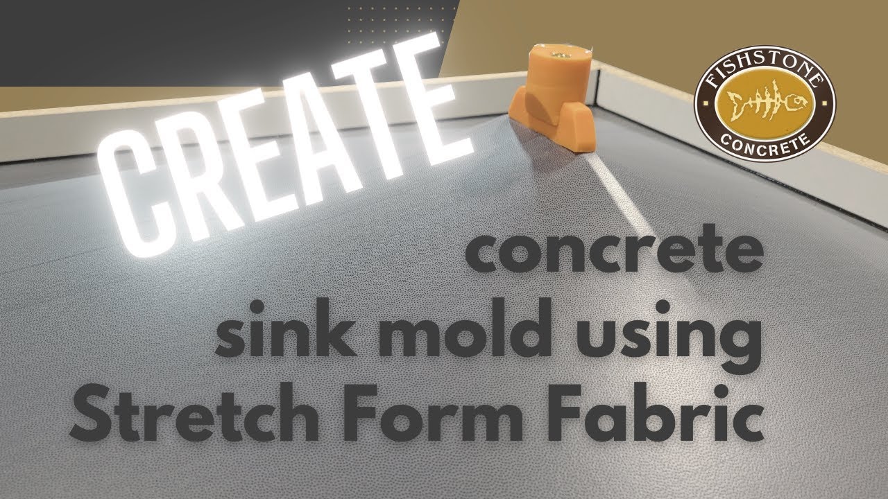 Create a concrete slot drain sink mold using Stretch Form Fabric™