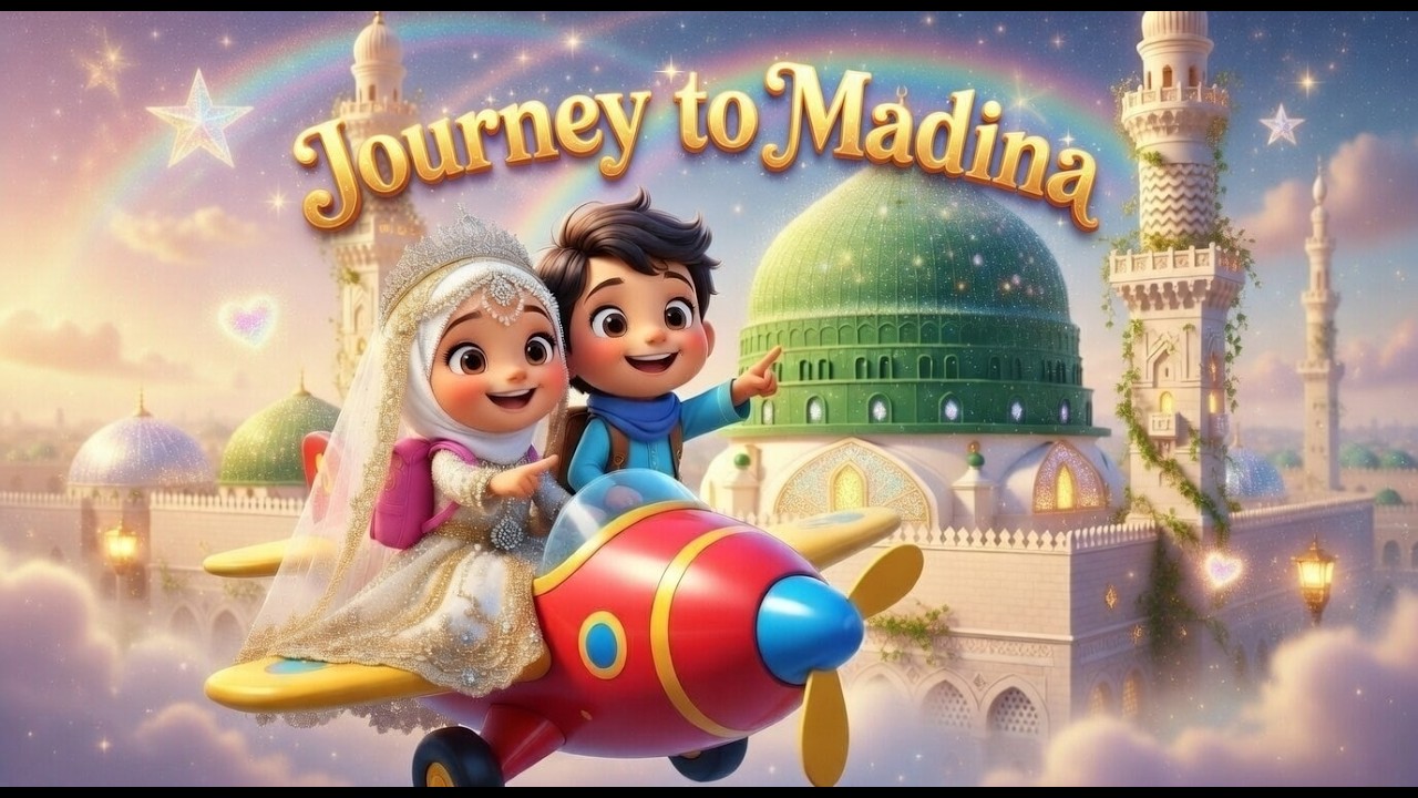 Путешествие в Медину: детские нашиды 🌙 Прекрасные салаваты для детей | Исламские нашиды для детей!