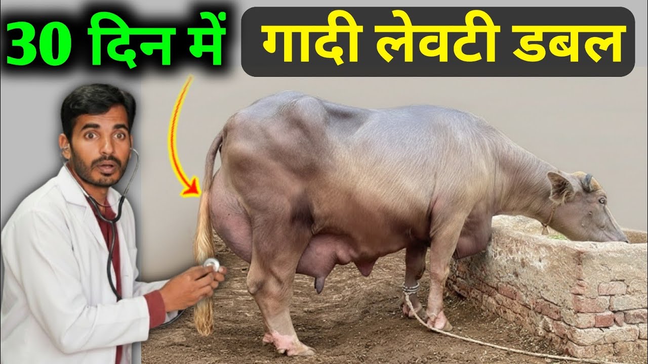 🐃 भैंस की गादी लेवटी 1 महीने में कैसे बनती है 🔥