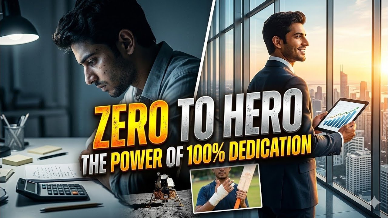 Zero to Hero: The Power of 100% Dedication & Hard Work 🔥