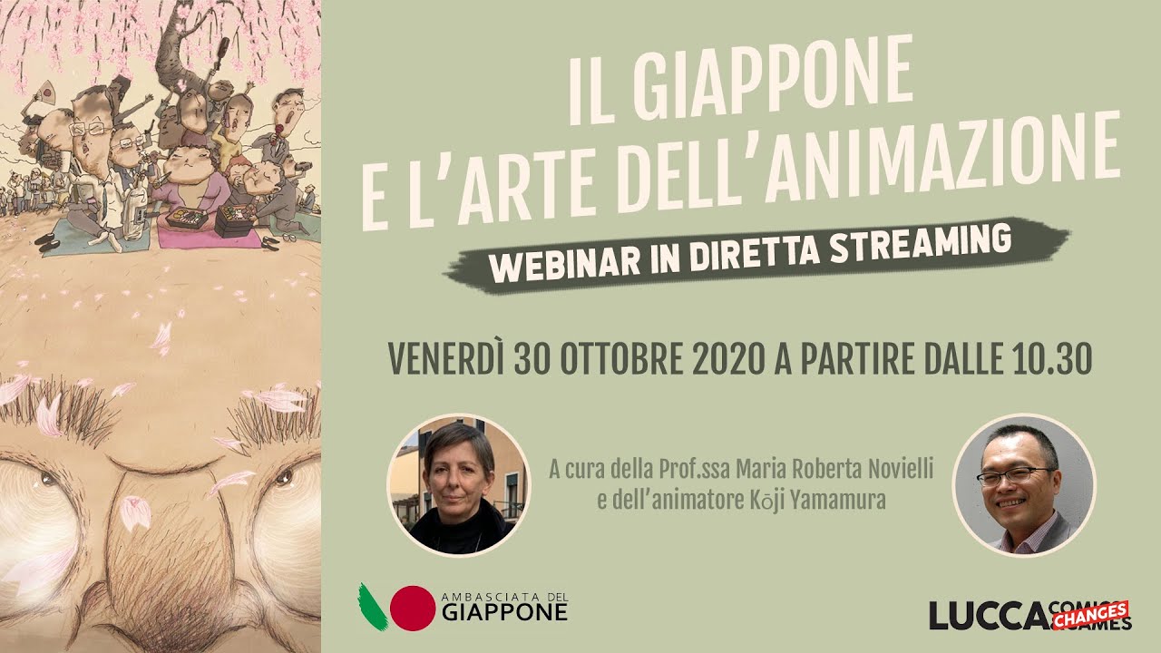 Webinar “IL GIAPPONE E L’ARTE DELL’ANIMAZIONE” – 30 ottobre 2020