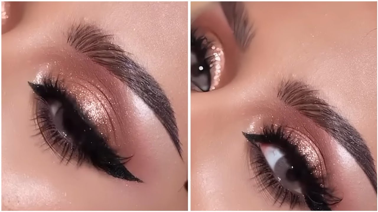 "2025 Viral Rose Gold Eye Makeup ✨ Desi Glam Look for Barat & Party!"