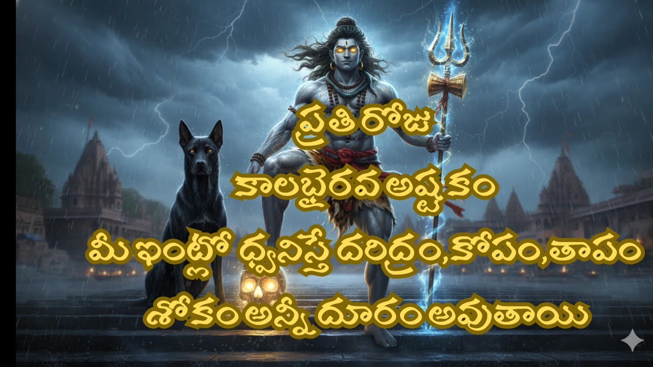 KALABHAIRAVASTAKAM TELUGU LYRICS AND MEANING BY SRI ADISHANKARA CHARYA