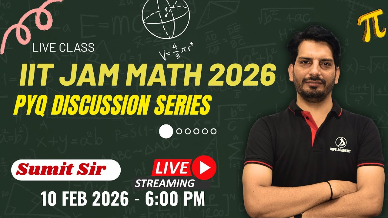 IIT JAM Mathematics 2026 | Previous Year Questions (PYQs) | Sumit Sir