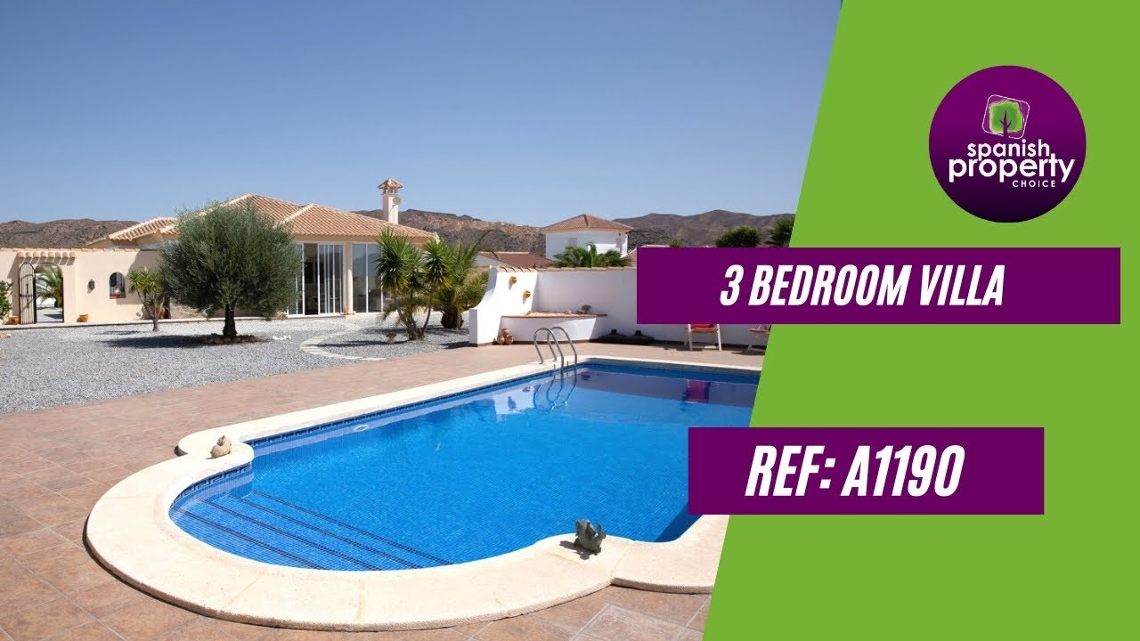 Spanish Property Choice Video Property Tour - Villa A1190 Albox, Almeria, Spain. 329,950€