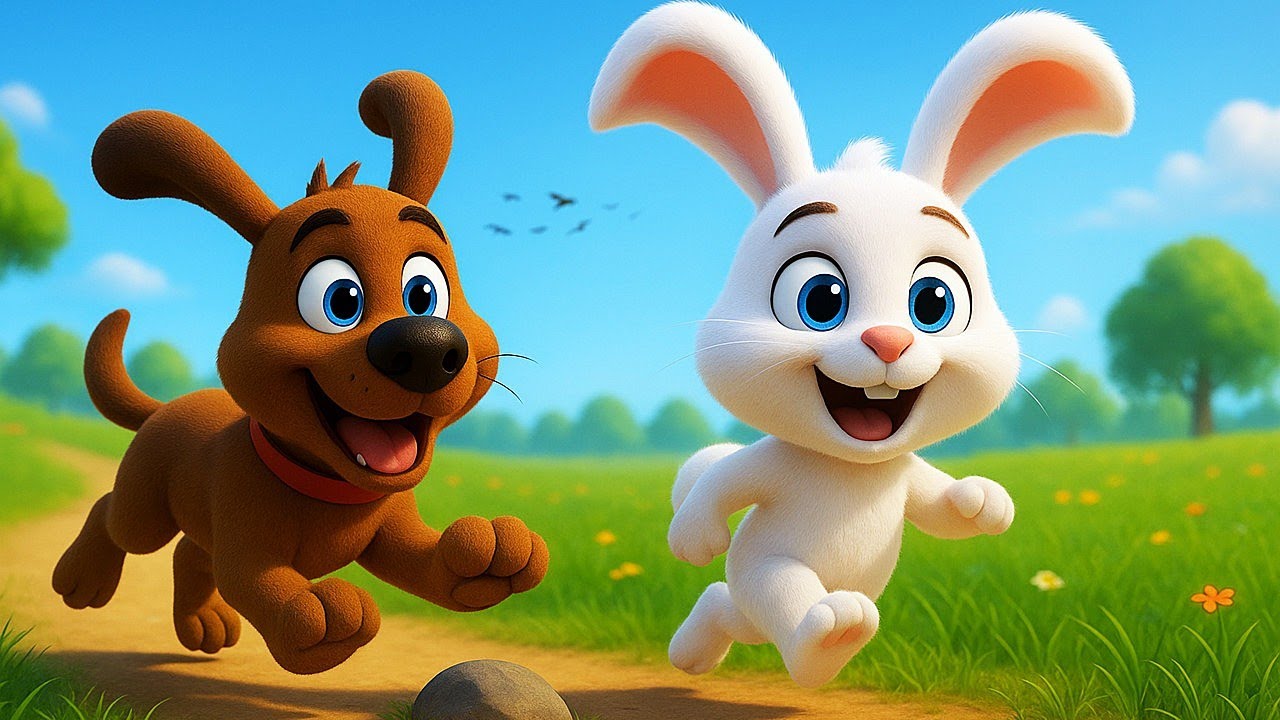 🐰 Iepurașul sare Hop Hop Hop 🐶 Cantecel vesel pentru copii | Cip-Cirip
