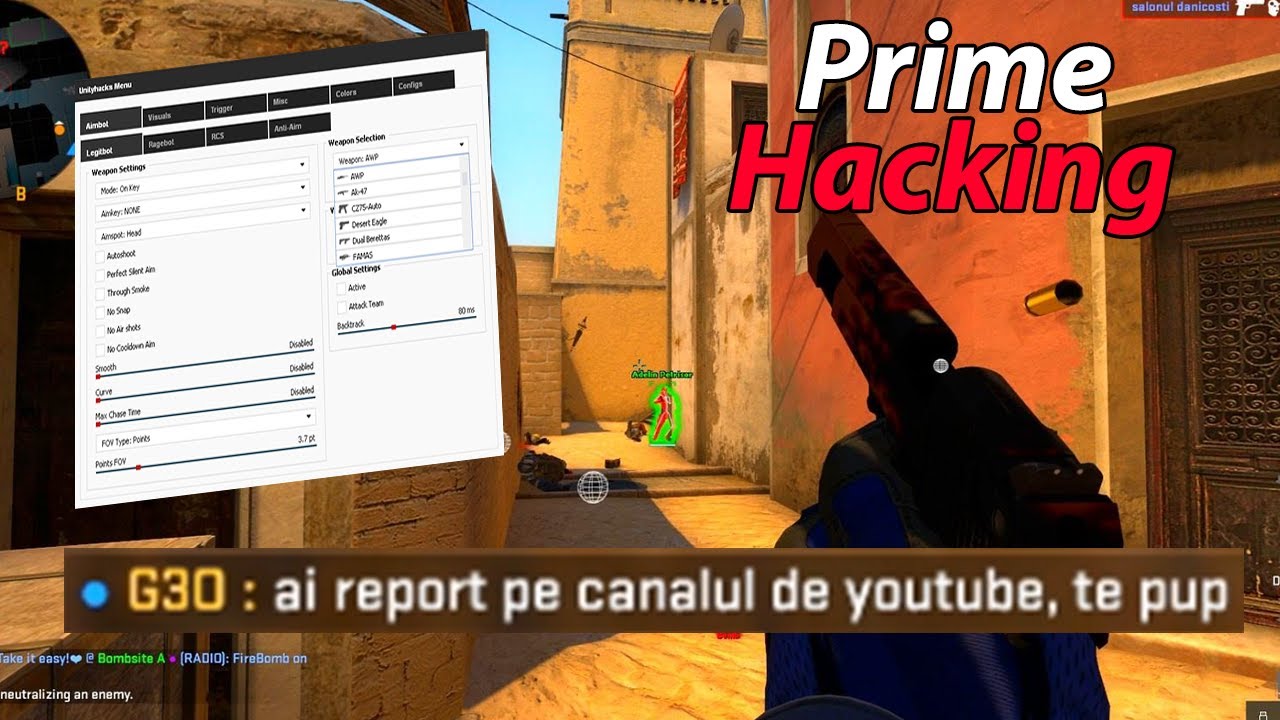 Am dat de romani in meci si s-au ENERVAT rau de tot ! - CS:GO Prime Hacking w/Zedo