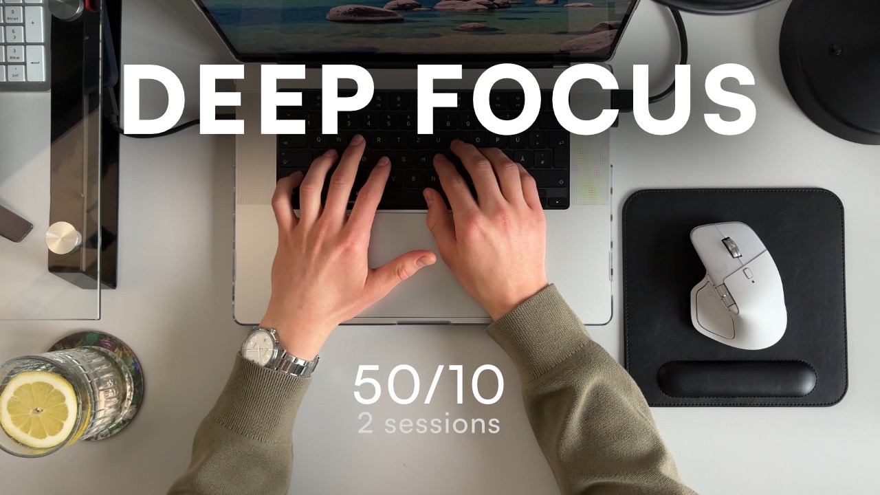 Techno Tunnel Vision: Work with Me | 2h Pomodoro 50/10 &bull; Techno House Electronic Music Mix