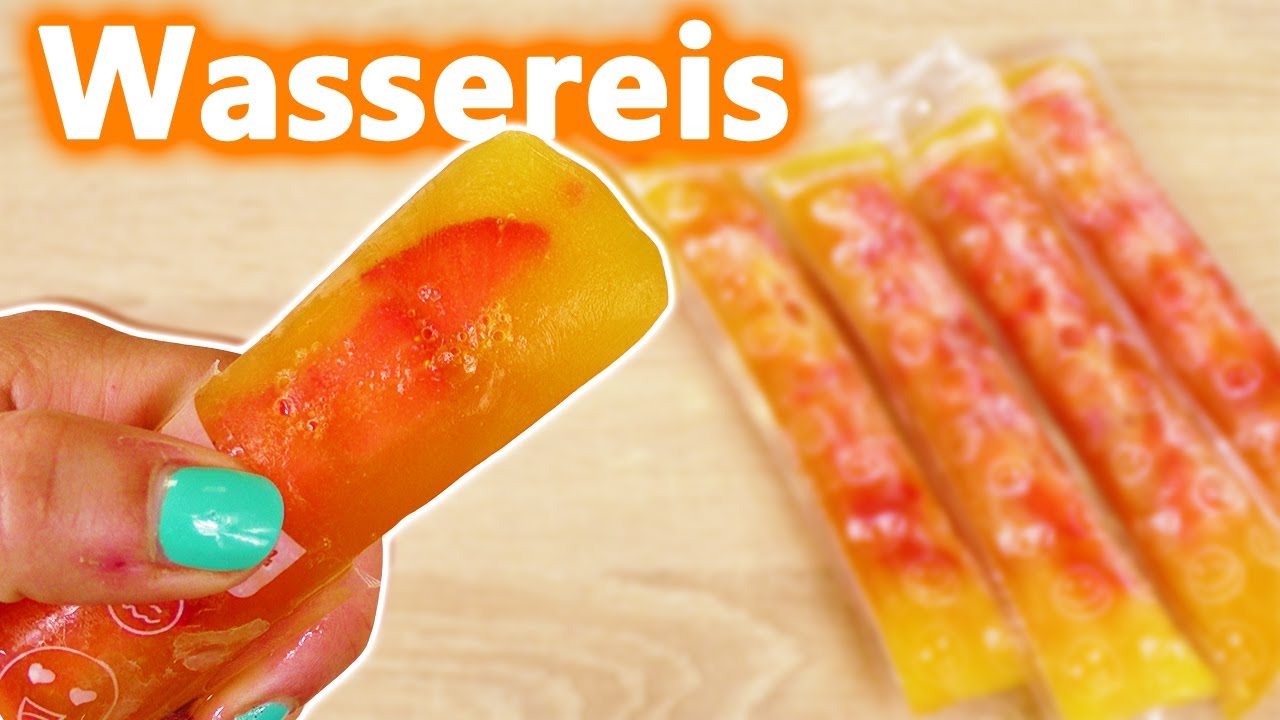 WASSEREIS Tüten im TEST 🌞 Erdbeer & Maracuja | Super leckere Eis Idee | Yummy