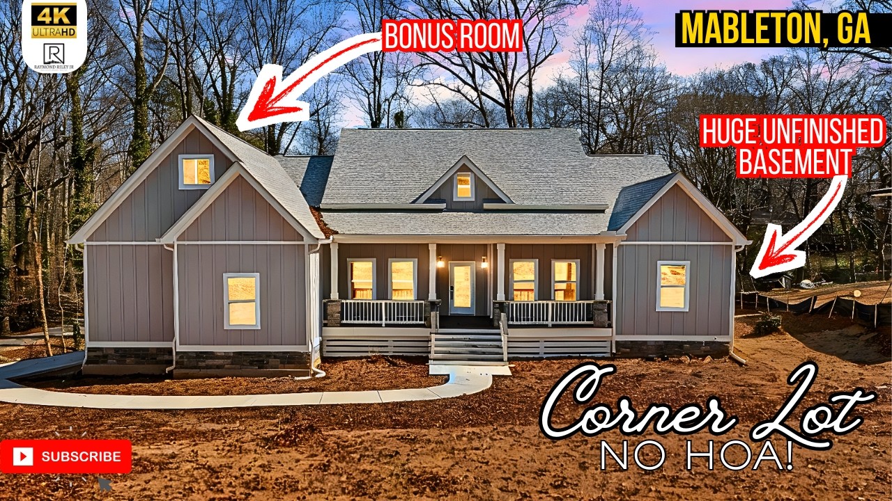 Totally One of a Kind! Custom Built Modern Farmhouse boasting: FULL Unfinished Basement & NO HOA!