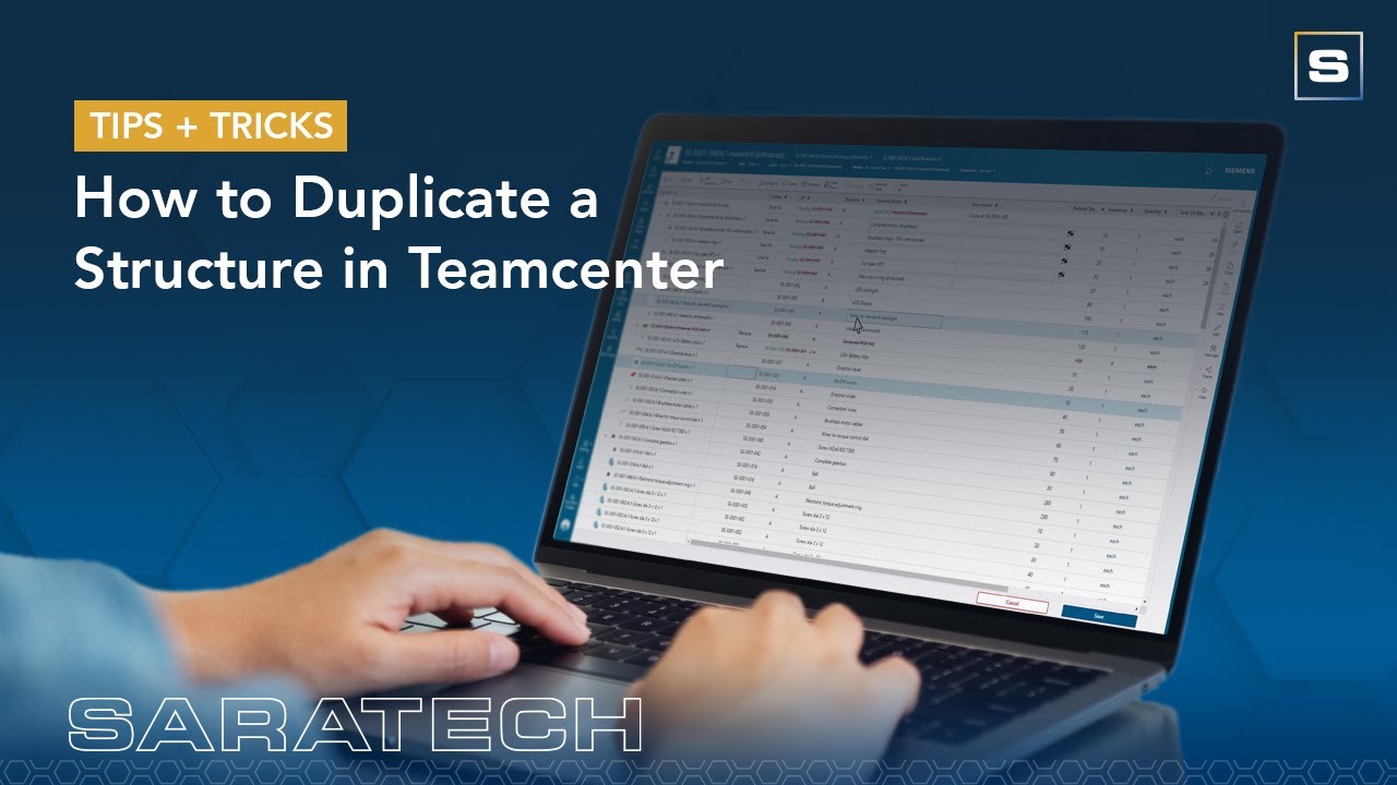How to Duplicate a Structure in Teamcenter