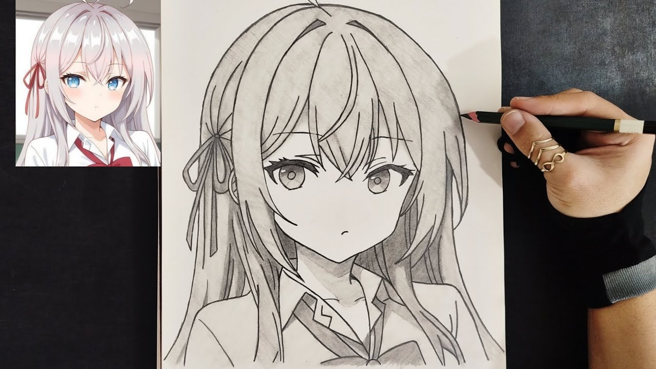 How to draw Alya step by step / Alya Sometimes Hides Her Feelings in Russian
