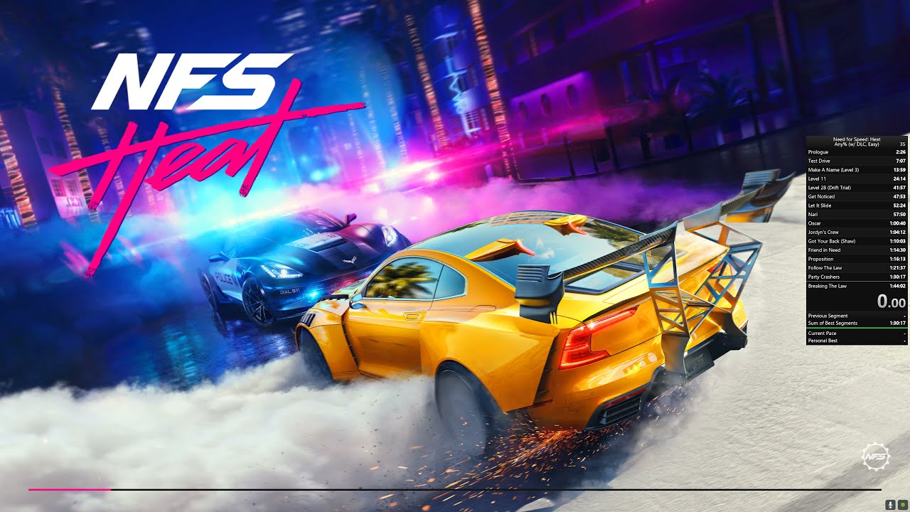 NFS Heat (DLC) Any% Speedrun - 1:41:40