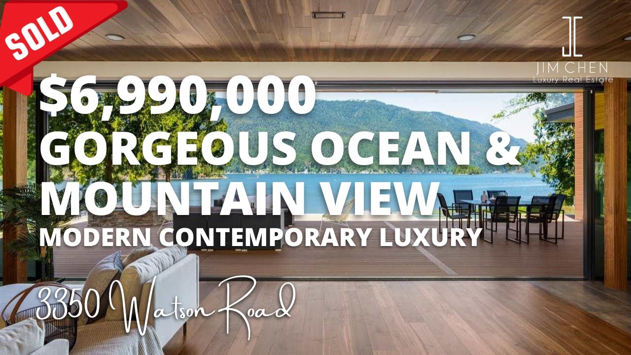 $6.99M BELCARRA WATERFRONT PROPERTY | PRIVATE DOCK | 4,590 SQ.FT LUXURY RESIDENCE