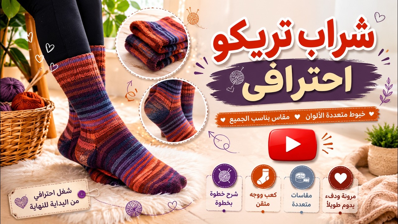 مقاس 37-38-- شراب التريكو احترافيا-- sock for so beginner