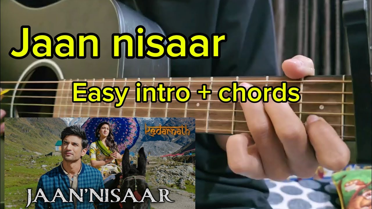 Jaan Nisaar easy intro + chords,Guitar tutorial!!