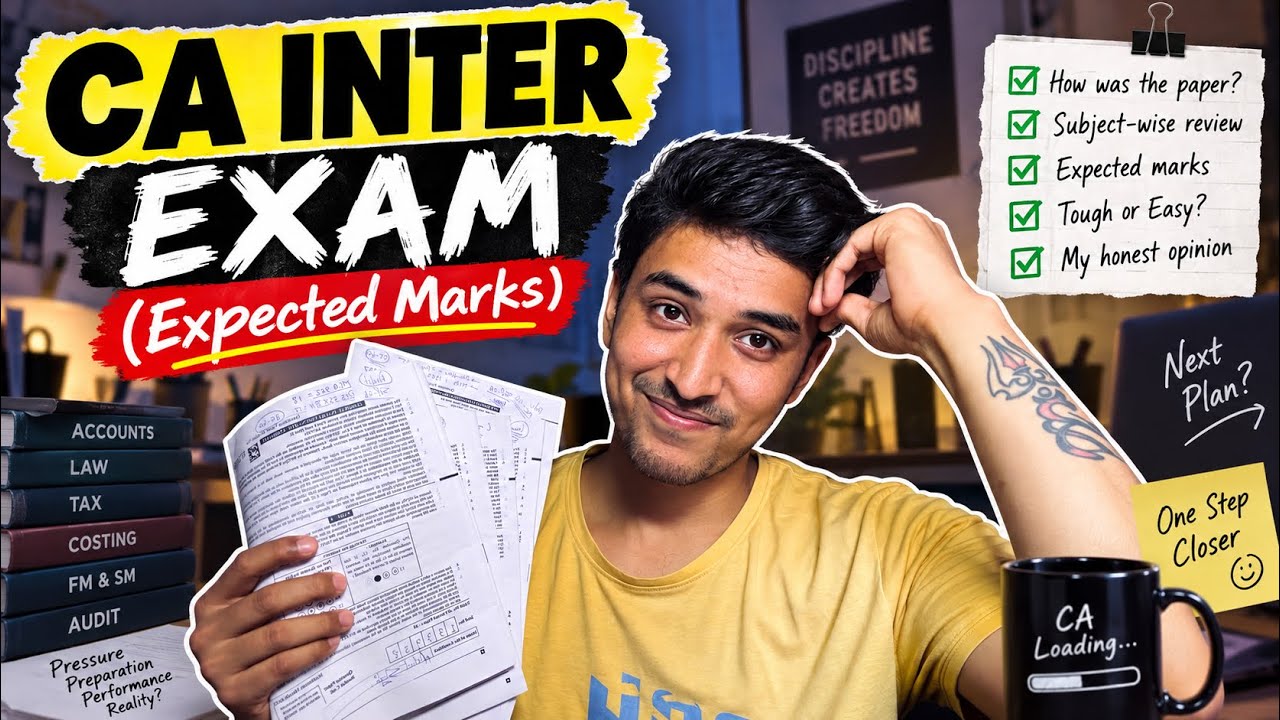 How was my CA Inter Sep 26 Exam | Expected Marks ? | #caexams 