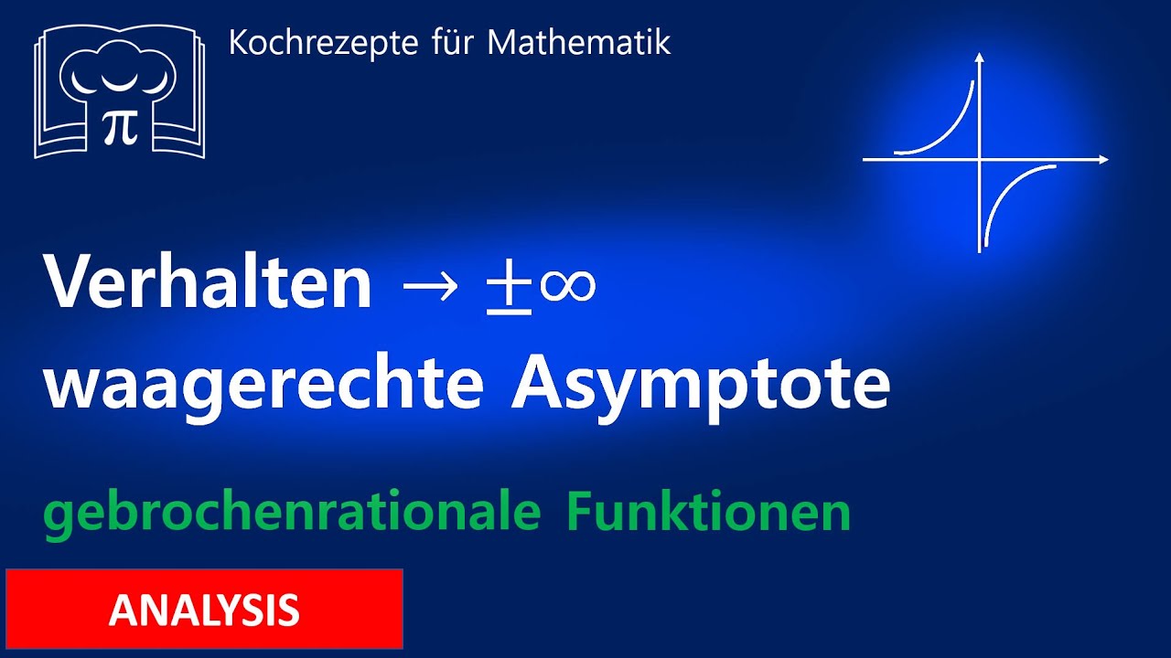 Waagerechte Asymptote - gebrochenrationale Funktionen, Verhalten im Unendlichen