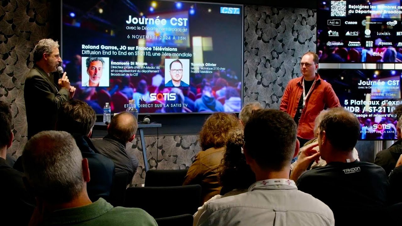 Journée CST - Roland Garros, JO sur France TV : diffusion End to End en ST-2110, une 1ère mondiale ?