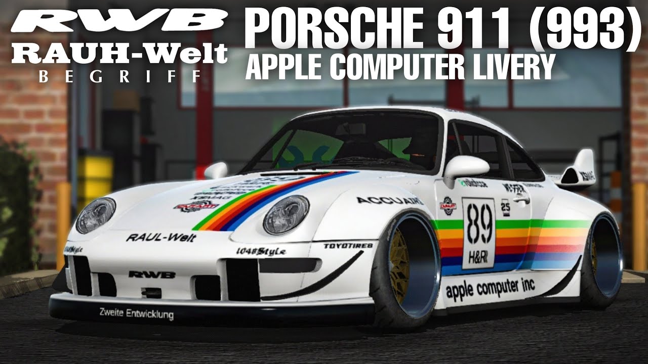 Building A RWB Porsche 911 (993) Apple Computer Livery | Car Parking Multiplayer