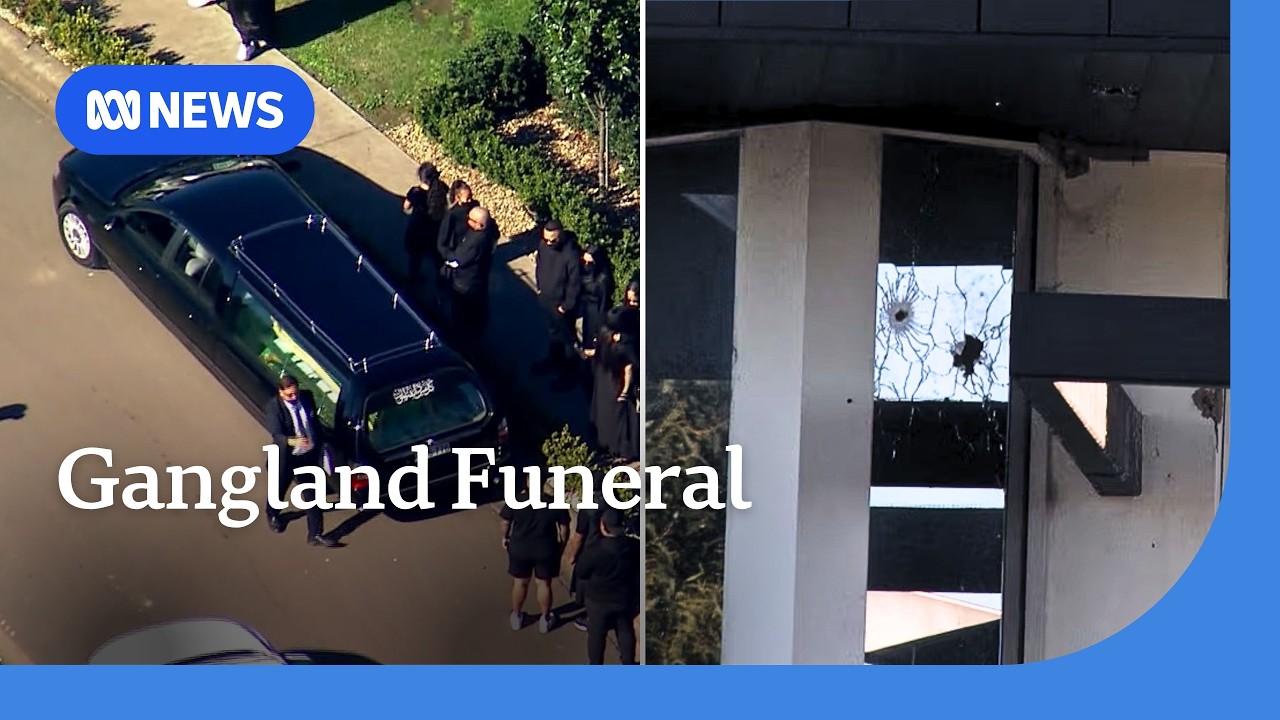 Crime boss's funeral proceeds after shots fired at venue on Saturday night | ABC NEWS