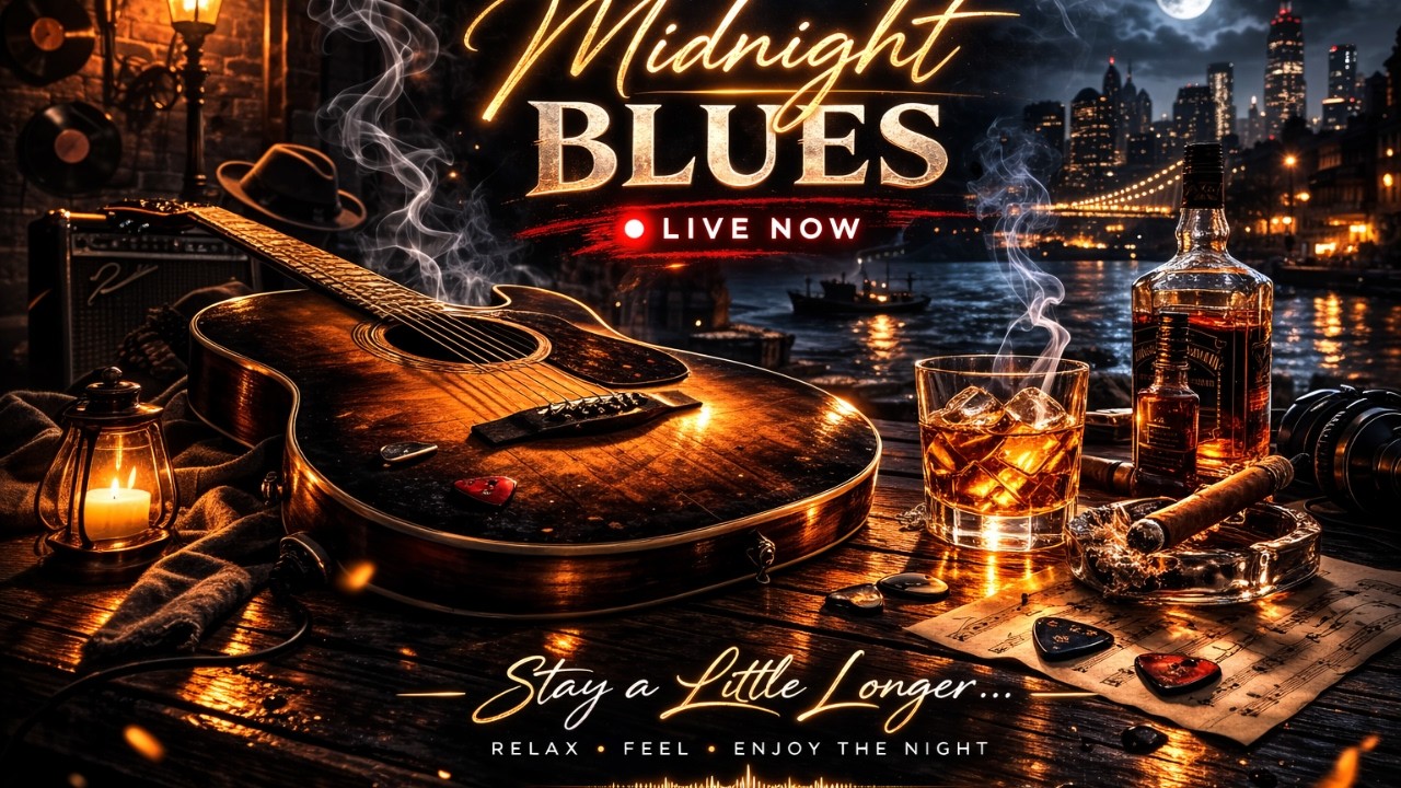 Midnight Blues Radio 🎸 | Slow Blues for Late Nights & Deep Feelings