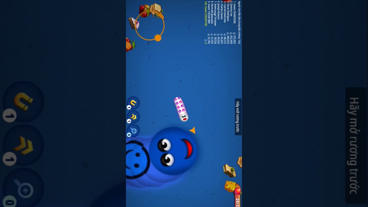 🐍WORMSZONE.IO | 🏆GIANT SLITHER SNAKE TOP 01 ep159 by Wzl_No1 #shorts #top1worm #wormszone #snake