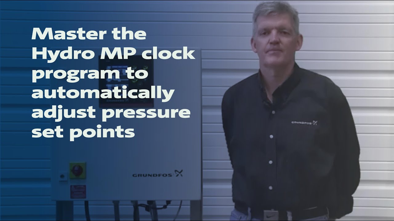 Master the Hydro MPC clock program to automatically adjust pressure set points
