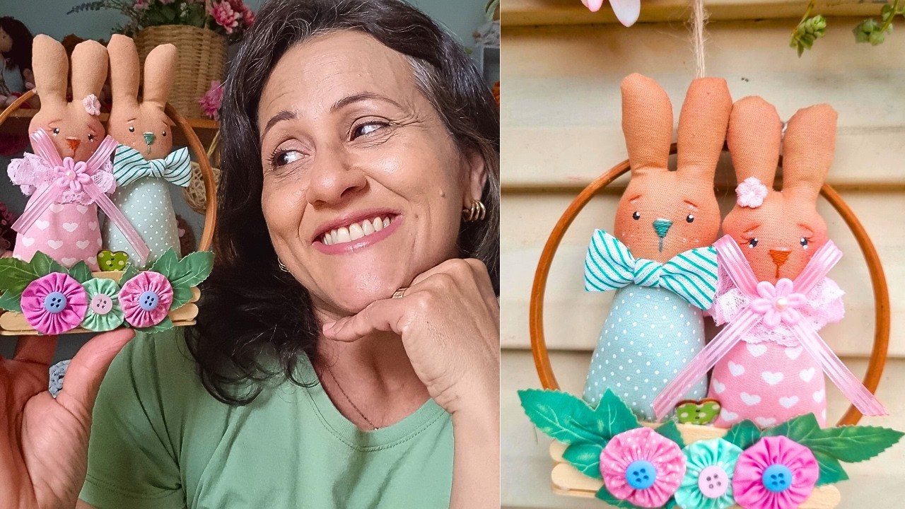 ESSA IDEIA ENCHE SUA AGENDA! | GUIRLANDA DE PÁSCOA COELHINHO FELIZ