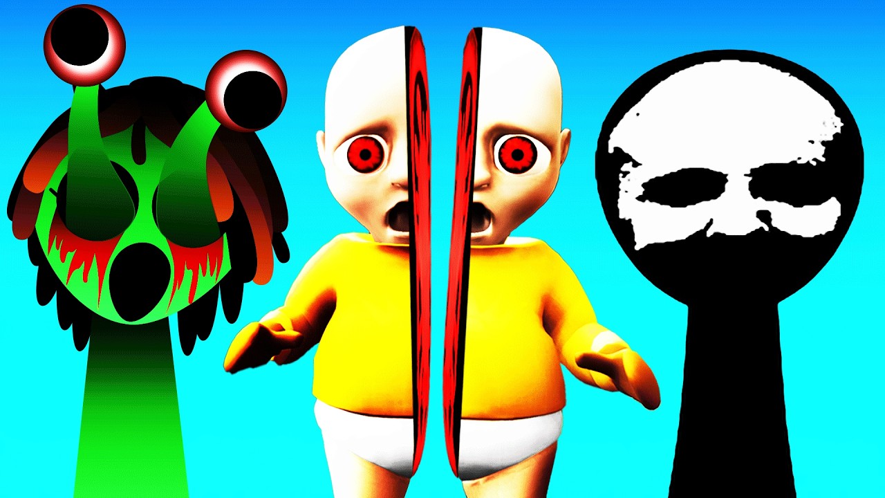 Escaping HORROR SPRUNKI With BABY