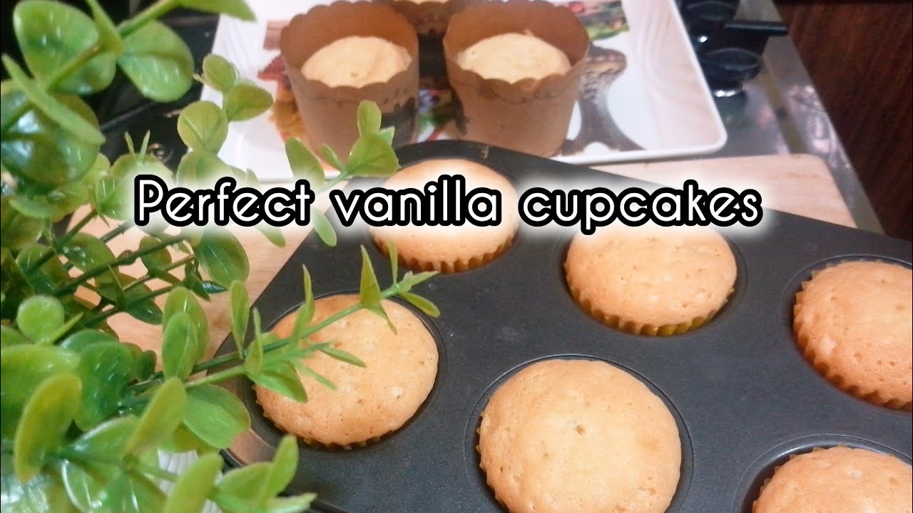 Soft and moist Vanilla Cupcake./Food Passion Simply/Perfect Cupcake Recipe.