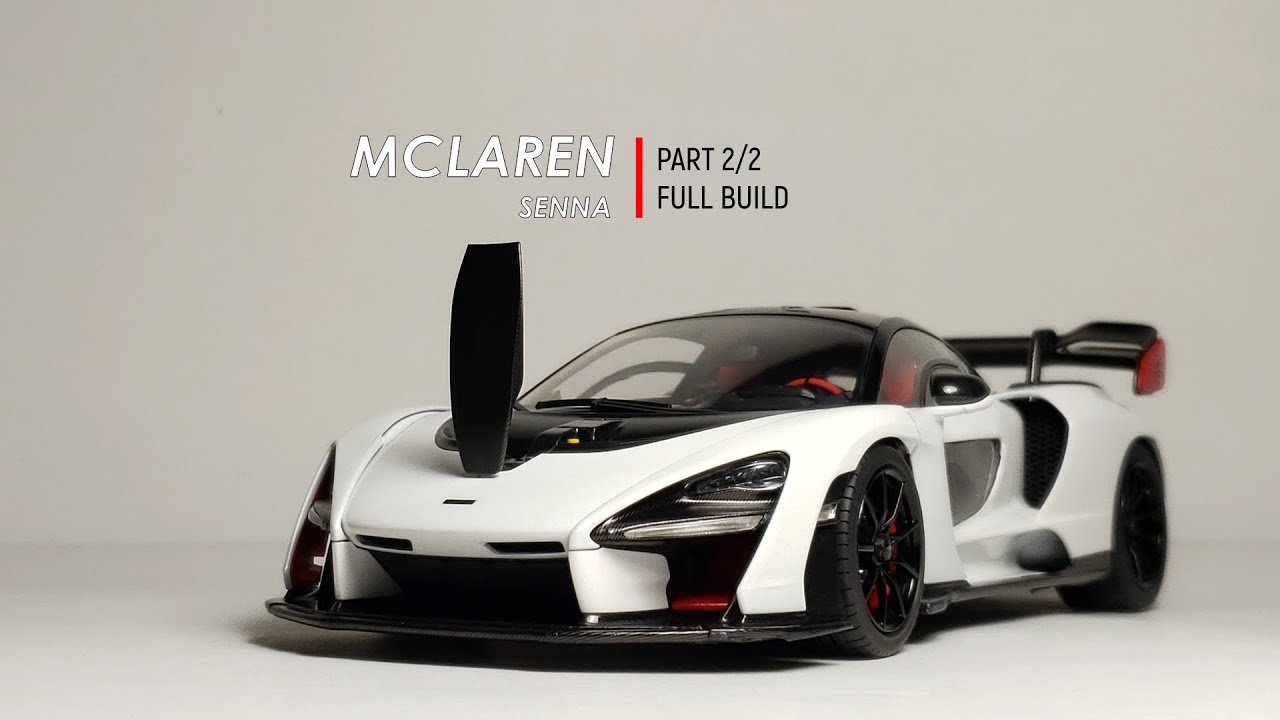 Building Tamiya 1/24 McLaren Senna scale model car Part 2/2. Full build step by step KIT MOD ASMR
