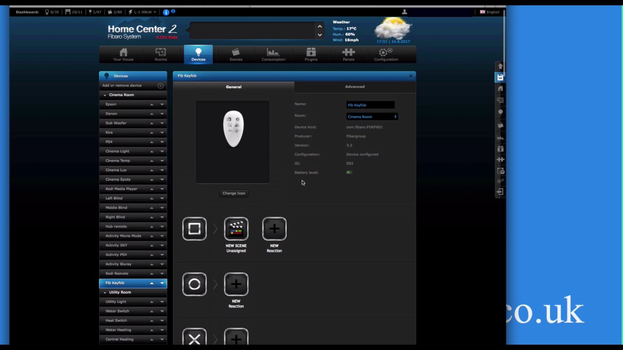 Fibaro KeyFob Usage and Scene Control