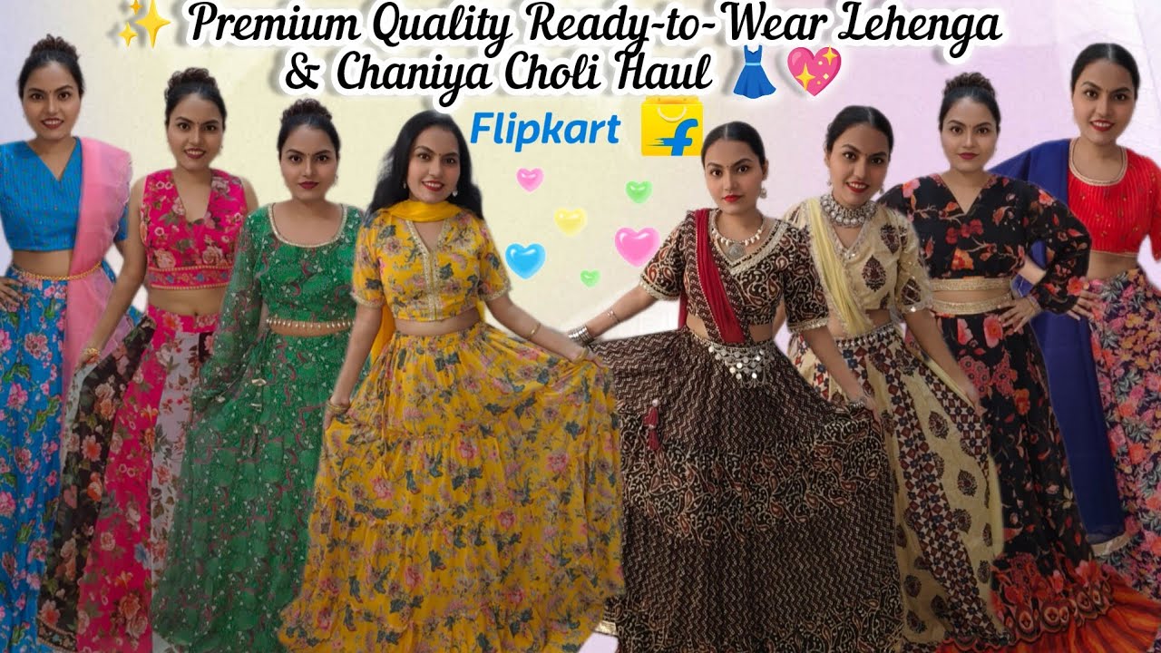 ✨ Premium Quality Ready-to-Wear Lehenga & Chaniya Choli | Flipkart Haul 👗💖