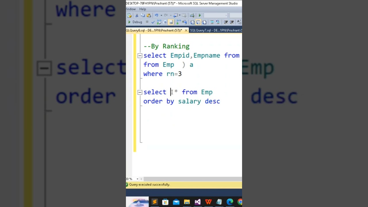 Highest paid employee #sql with Mr. Sql is Easy