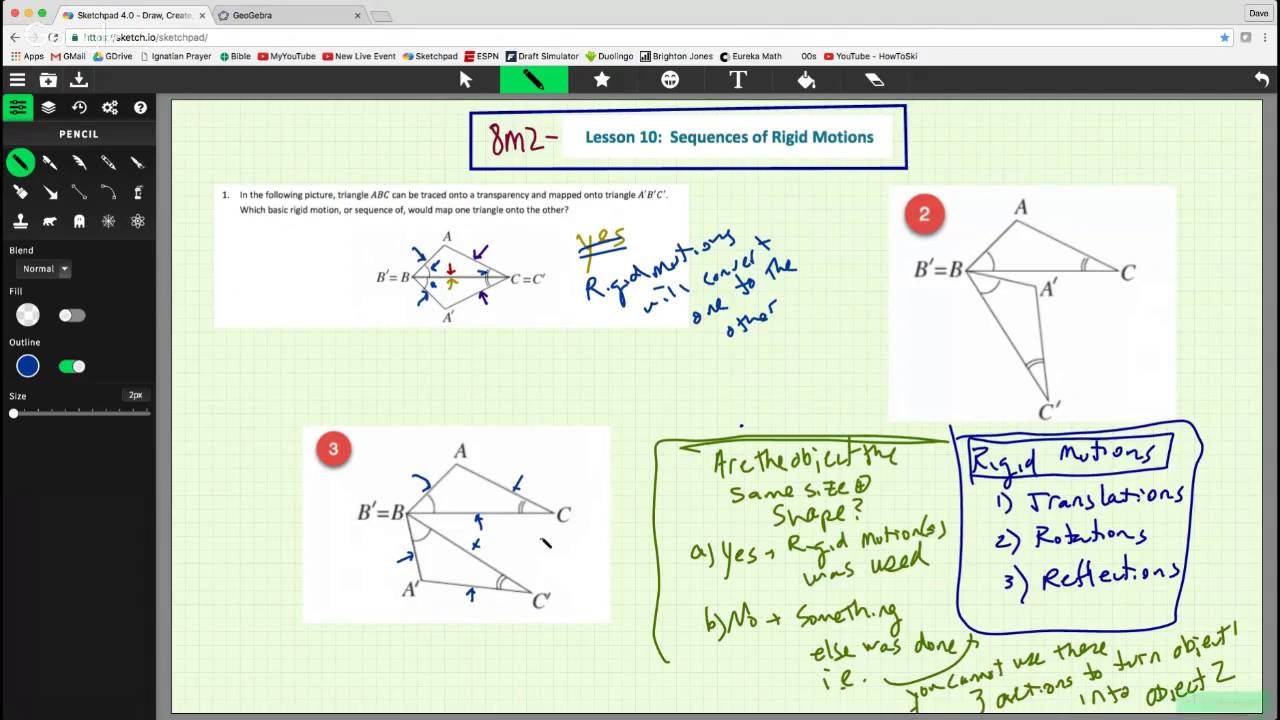 8M2 L10 - Sequences of Rigid Motions