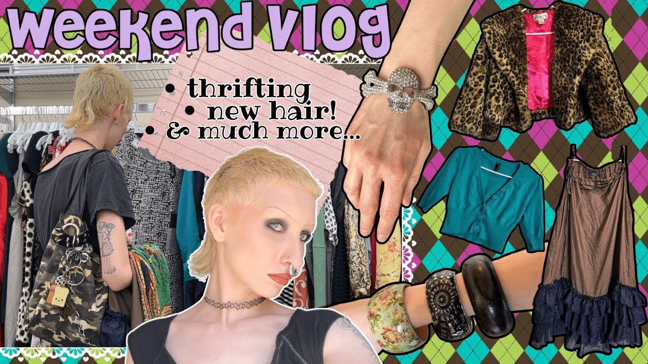 acting on impulse (a weekend vlog full of thrifting, new hair, long chats, and other random things)