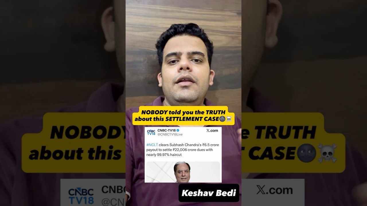 The REAL TRUTH of Subhash Chandra LOAN SETTLEMENT case that NO MEDIA HOUSE or INFLUENCER told you