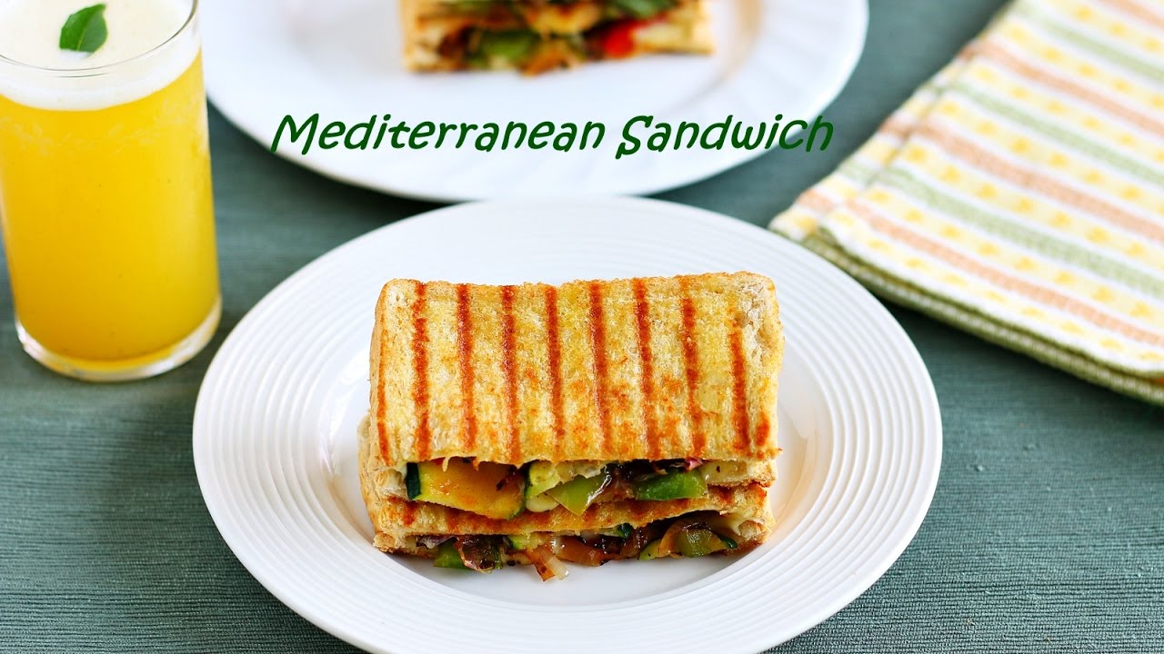 Mediterranean Grilled Vegetable Sandwich