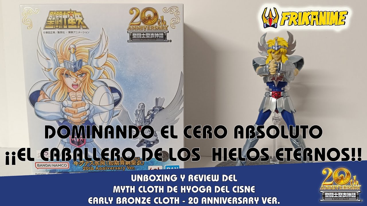 Unboxing & Review Saint Seiya Myth Cloth Cygnus Hyoga V1 20th Anniversary ❄ con @Frikanime_com