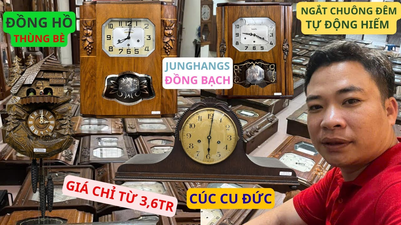 ĐỒNG HỒ VAN ĐÉT NGẮT CHUÔNG TỰ ĐỘNG -  CÚC CU 3TA - THÙNG BÈ PHÁP - GÔNG ĐỒNG BẠCH GIÁ CHỈ 3,6TR
