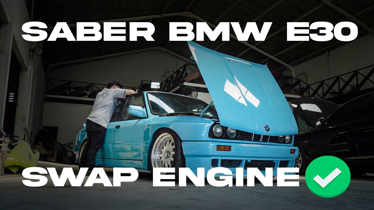 UPDATE MODIFIKASI SABER BMW E30/M40 SWAP ENGINE M3 M52B30 || di lengkapi dengan Bagged airsuspension