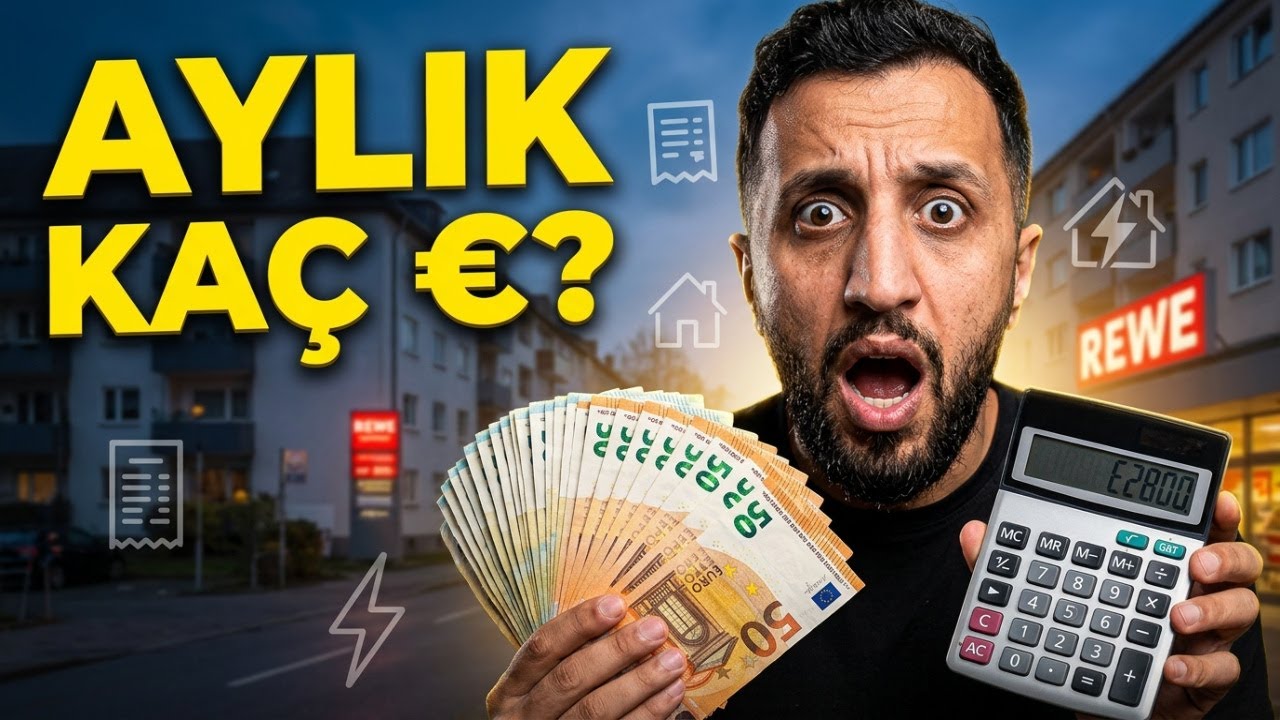 ALMANYA'DA AYLIK GİDERLERİM KAÇ EURO? Hesapladım!